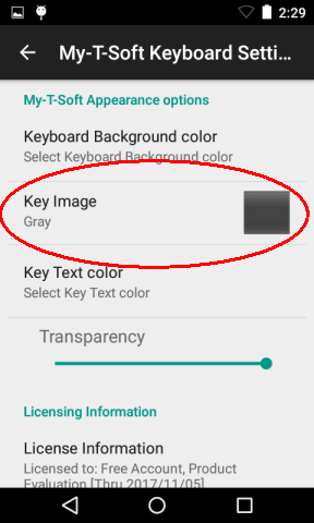 My-T-Soft Keyboard Settings