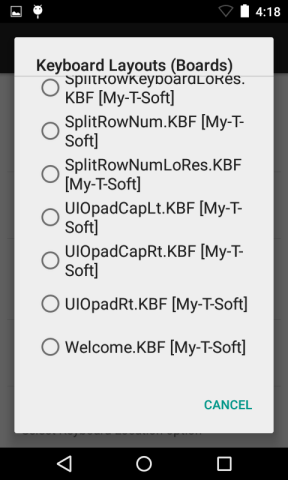 My-T-Soft Keyboard Settings